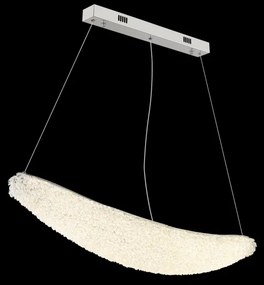 Globo 68524-40 - Lustru LED dimabil pe cablu KRISTALLA LED/40W/230V crom lucios + telecomandă