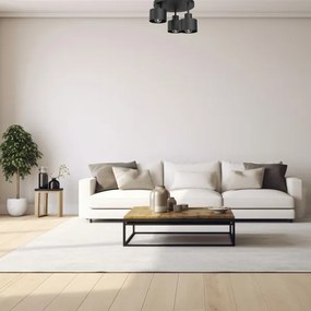 Plafonieră PARKLA 3xE27/15W/230V negru