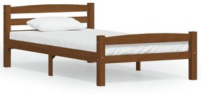 322076 vidaXL Cadru de pat, maro miere, 100x200 cm, lemn masiv de pin