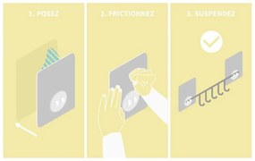 Cârlig autoadeziv Compactor Magic Bath Single