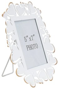 Ramă foto metalică Mauro Ferretti, 25 x 27,7 cm, alb