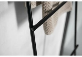 SAPHO SE121 Suport prosop Debut 50 x 186 x 3,2 cm,negru mat