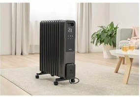 Sencor - Radiator electric pe ulei cu 11 aripioare, 1000/1200/2400 W, 230 V, Wi-Fi, negru