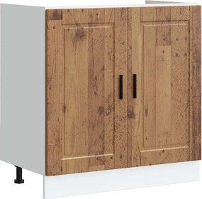 vidaXL Dulap de bază pentru chiuvetă „Porto” din lemn vechi lemn