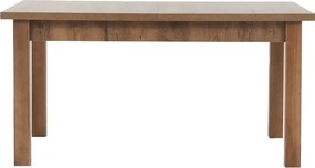 Masă extensibilă pentru dining, stejar lefkas închis, 160-203x90 cm, MONTANA STW