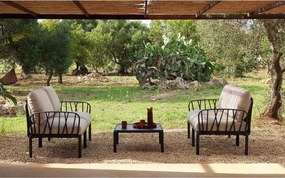 Fotoliu de Exterior cu o Cotiera Nardi - Komodo Elemento Terminale DX/SX - Bianco adriatic Sunbrella®