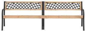 Banca dubla de gradina, 238 cm, lemn de brad chinezesc 1, 238 x 58 x 77 cm, 238 x 58 x 77 cm