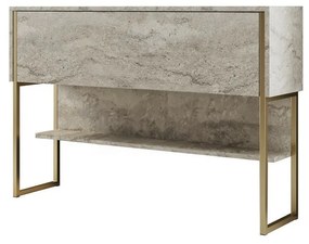 Comoda Luxe Travertine și Auriu