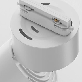 Spot LED ajustabil, accesoriu pentru sinele monofazate Unity, Yin alb