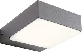 Redo 9560 CUBE - Aplica de perete LED pentru exterior, 7,5W, 230V, 3000K, IP54, antracit
