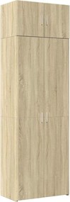 vidaXL Dulap de depozitare, stejar sonoma, 70x42,5x225, lemn prelucrat