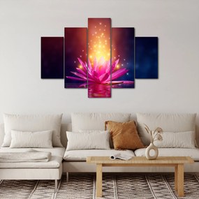 Tablou cu lotus pe apă (150x105 cm)