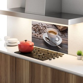 Panou Sticla Bucatarie, 60x80cm, Protectie aragaz, Antistropi, Termorezistent, Alimente, Cafea, Aroma Coffee