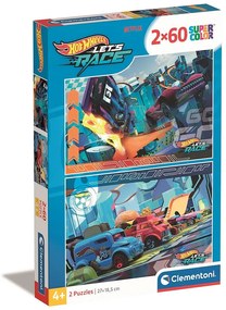 Hot Wheels Buns of Steel Puzzle Clementoni 2x60 piese