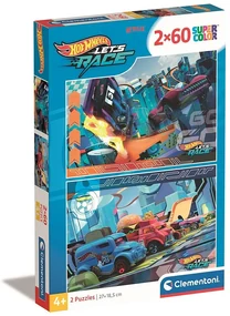 Hot Wheels Buns of Steel Puzzle Clementoni 2x60 piese