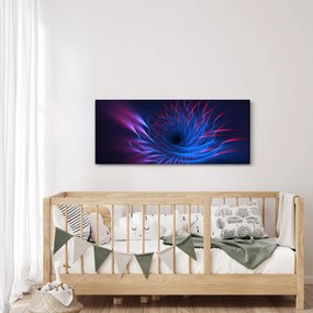 Tablou - abstaracție cu floare (120x50 cm)