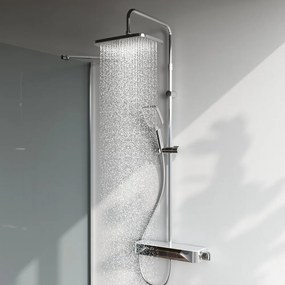 Coloana de dus cu baterie monocomanda AM.PM Func finisaj crom lucios