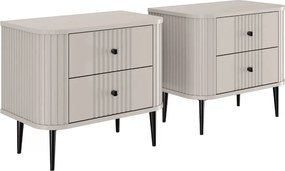 Set noptiere Vesper 56 cm - cașmir / picioare negre