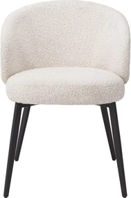 Set de 2 scaune cu brate design LUX Lloyd, boucle crem 115093 HZ