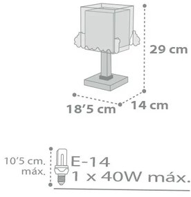 Dalber D-63531 - Veioză copii TRAIN 1xE14/40W/230V
