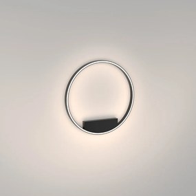 Plafoniera LED design modern Rim negru 60cm, 4000K