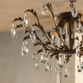 ONLI - Plafonieră TERESA 3xE14/6W/230V bronz