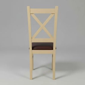 Scaun de sufragerie NATE stejar sonoma/maro închis