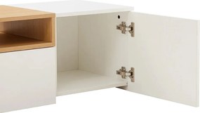 Comoda TV suspendata LOFT 160cm natur/ alb