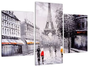 Tablou - Pictură în ulei, Paris (90x60 cm)