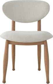Scaun design elegant LUX Allston, sentier cream/ natur