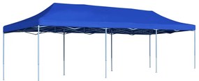 vidaXL Cort de petrecere pliabil, albastru, 3 x 9 m