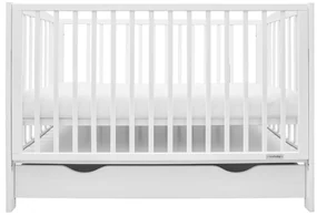 Pătuț pentru copii New Baby Lilly cu sertar, alb