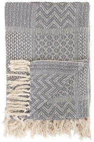 Pătură Bloomingville Throw, 130 x 160 cm, gri