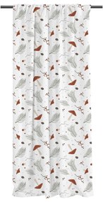 Draperie albă din bumbac satinat 110x250 cm Toadstools – Butter Kings