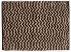 Covor negru-natural 120x170 cm Zigzag – douceur d'intérieur