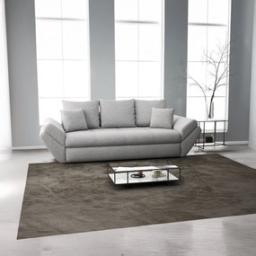 Canapea extensibilă dumonde cu ladă de depozitare si sezut confortabil din spuma high-density, Loana Euphoria Dove 250x100 cm