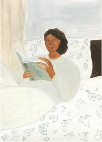 Poster 50x70 cm Morning Read – Isabelle Vandeplassche – The Poster Club