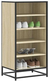 vidaXL Suport pantofi Stejar Sonoma 48x38x97,5 cm Lemn prelucrat