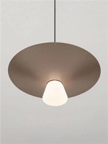 Lustra LED suspendata BARIS Nut Brown 38cm