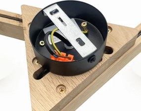 Lustră aplicată ANTONIO 3xG9/5W/230V stejar/alb