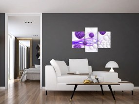 Obraz - Bilă, bile mici, flori (90x60 cm)