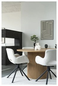 Masă de dining rotundă cu aspect de lemn de plop ø 120 cm Boavista – House Nordic