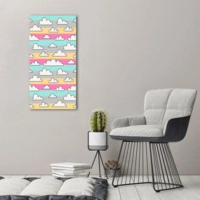 Imprimare tablou canvas Fundal colorat nori
