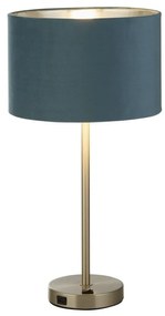 Veioza/Lampa de masa design modern Finn, nickel, teal