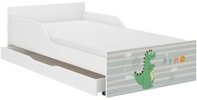 Pat frumos pentru copii cu un dragon adorabil 160 x 80 cm