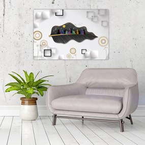 Tablou abstracției (90x60 cm)