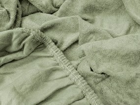 Cearsaf Frote EXCLUSIVE verde masliniu deschis 90 x 200 cm