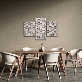 Tablou - Hexagoane design beton (90x60 cm)