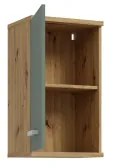 Dulap suspendat pentru baie VENOM, verde/stejar artisan