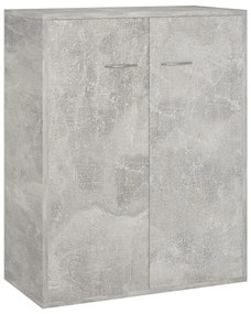 800733 vidaXL Servantă, gri beton, 60x30x75 cm, PAL